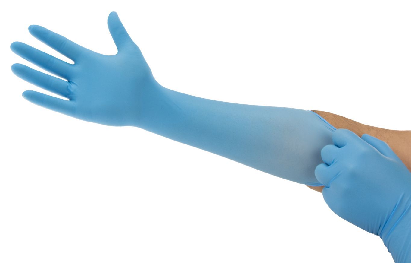 Ansell® Microflex® 93-243/2XL Extended Length Nitrile Disposable Gloves