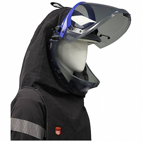 Chicago Protective Apparel Mechanix Wear Pyrad SWH-40H3P-GPGY 40 Cal Hood with Lift Front Lens