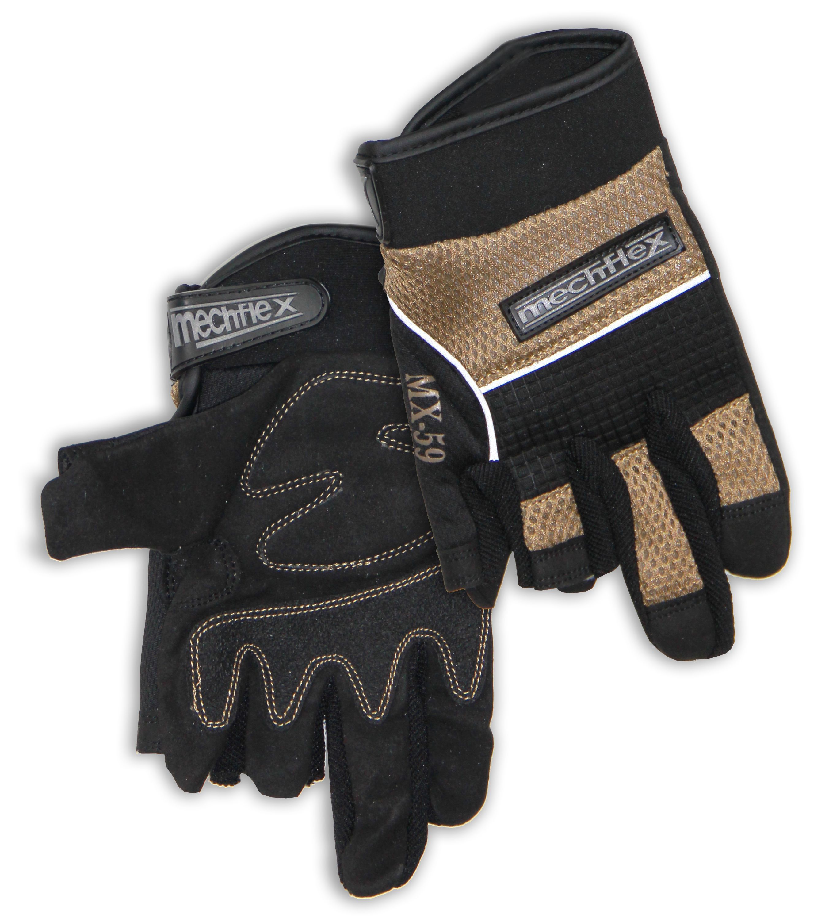 Chicago Protective Apparel Mechflex™ MX-59/2XL Fingerless Mechanic's Gloves