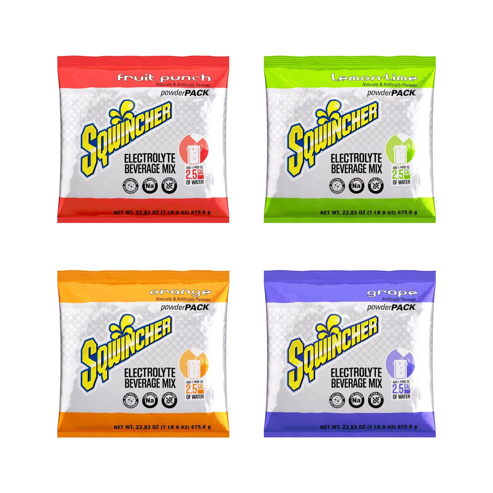 Sqwincher® PowderPack SP-25/AS Powder Concentrate Electrolyte Drink