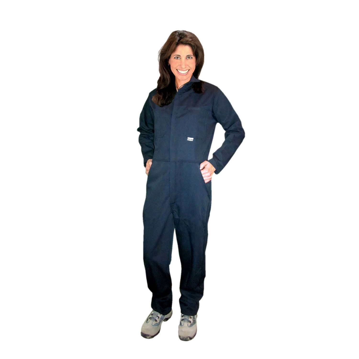 Chicago Protective Apparel 605USN/2XL Navy UltraSoft® Flame-Resistant Coveralls