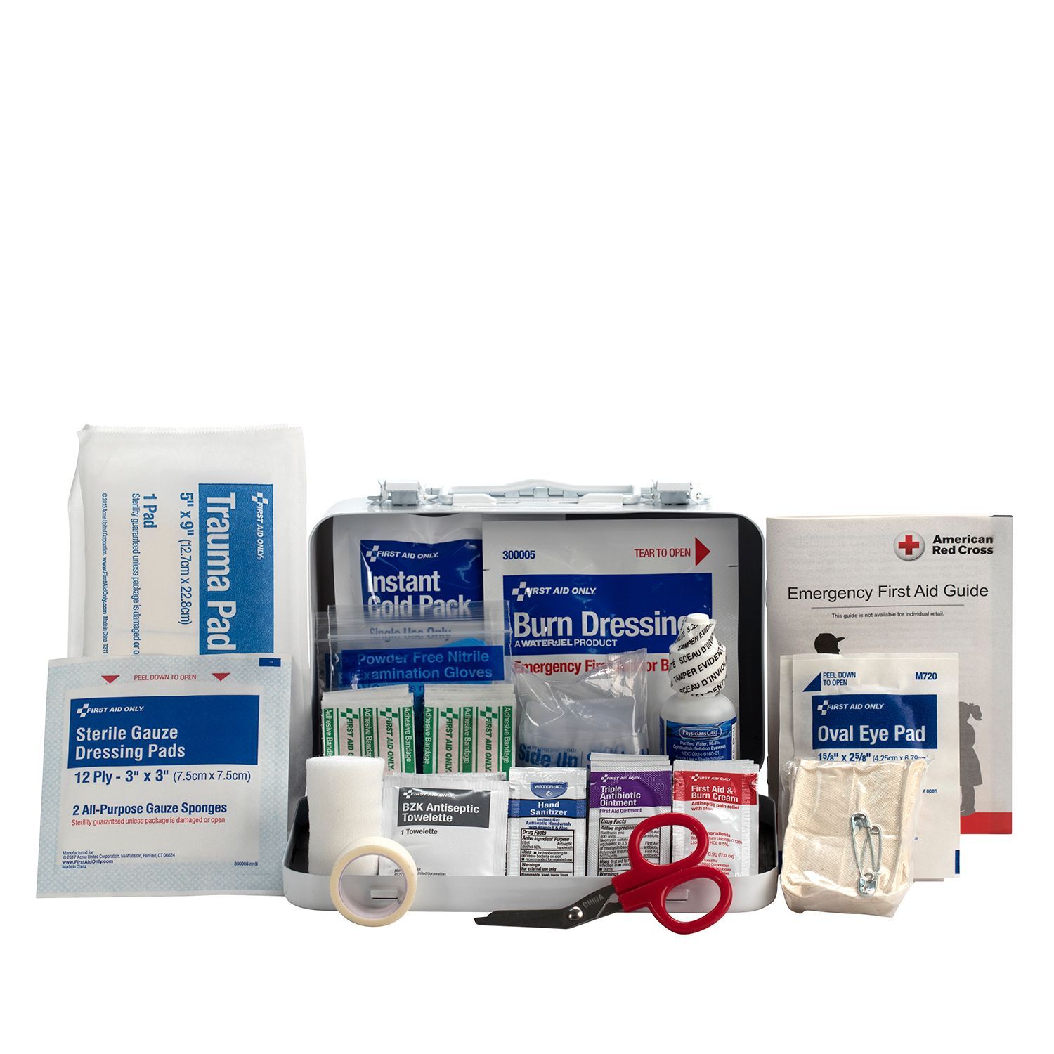 First Aid Only® 91-323 10-Person ANSI A Metal First Aid Kit