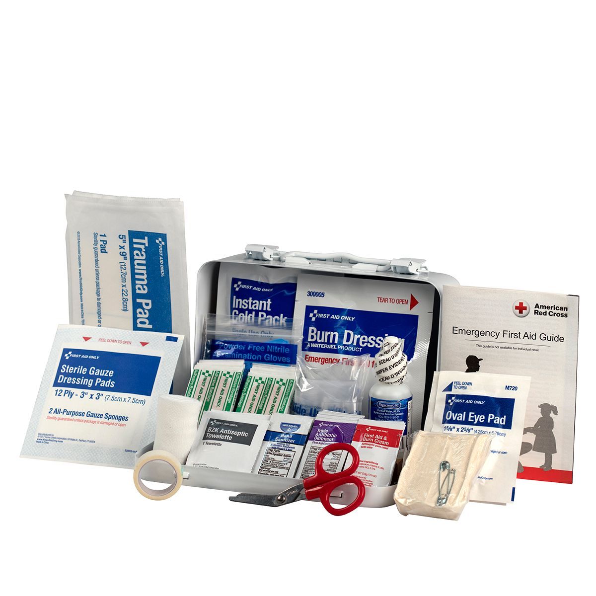 First Aid Only® 91-323 10-Person ANSI A Metal First Aid Kit