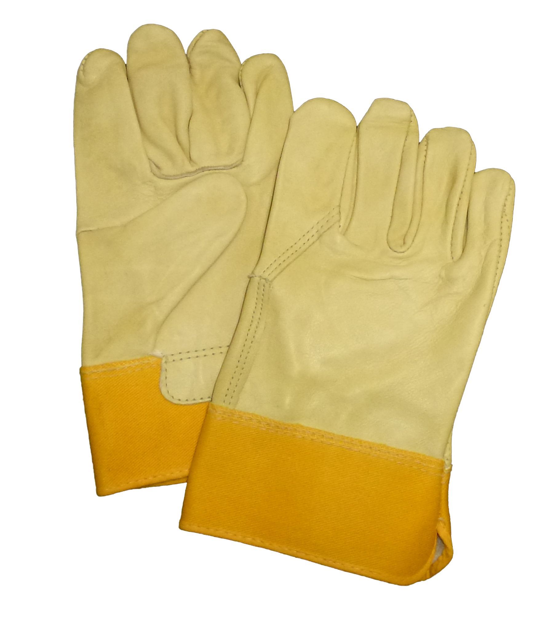 Saf-T-Gard® 4854/L Leather Palm and Back Gloves