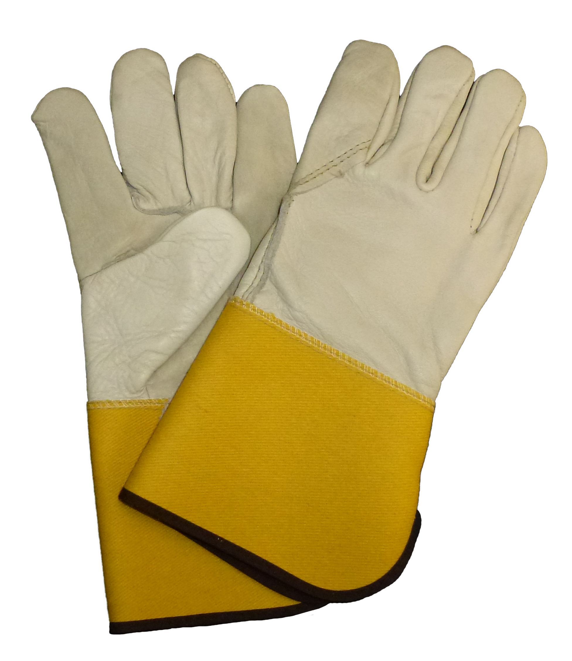 Saf-T-Gard® 4864/L Leather Palm and Back Gloves