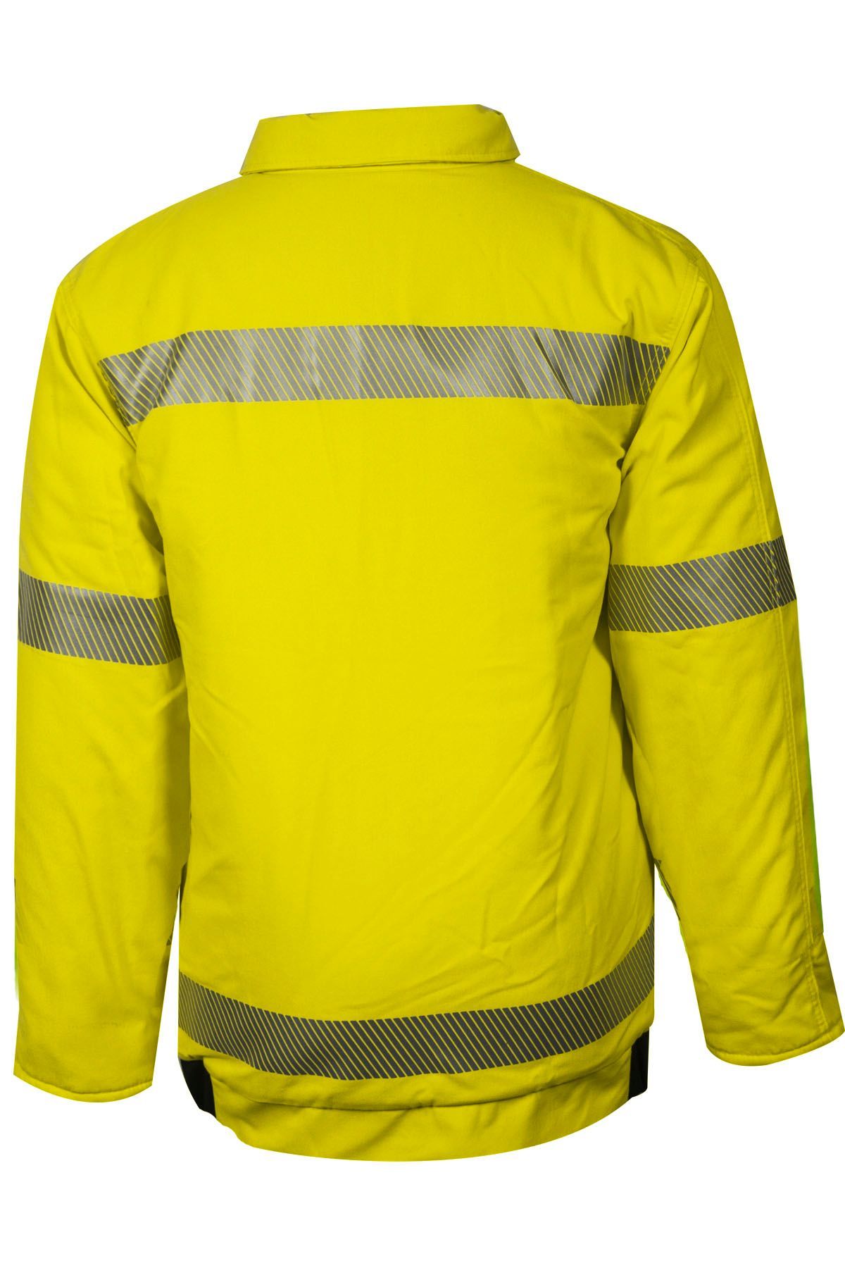 National Safety Apparel® C34TZMQ-C3/2XL FR Hi-Viz Bomber Jacket with Modaquilt Lining