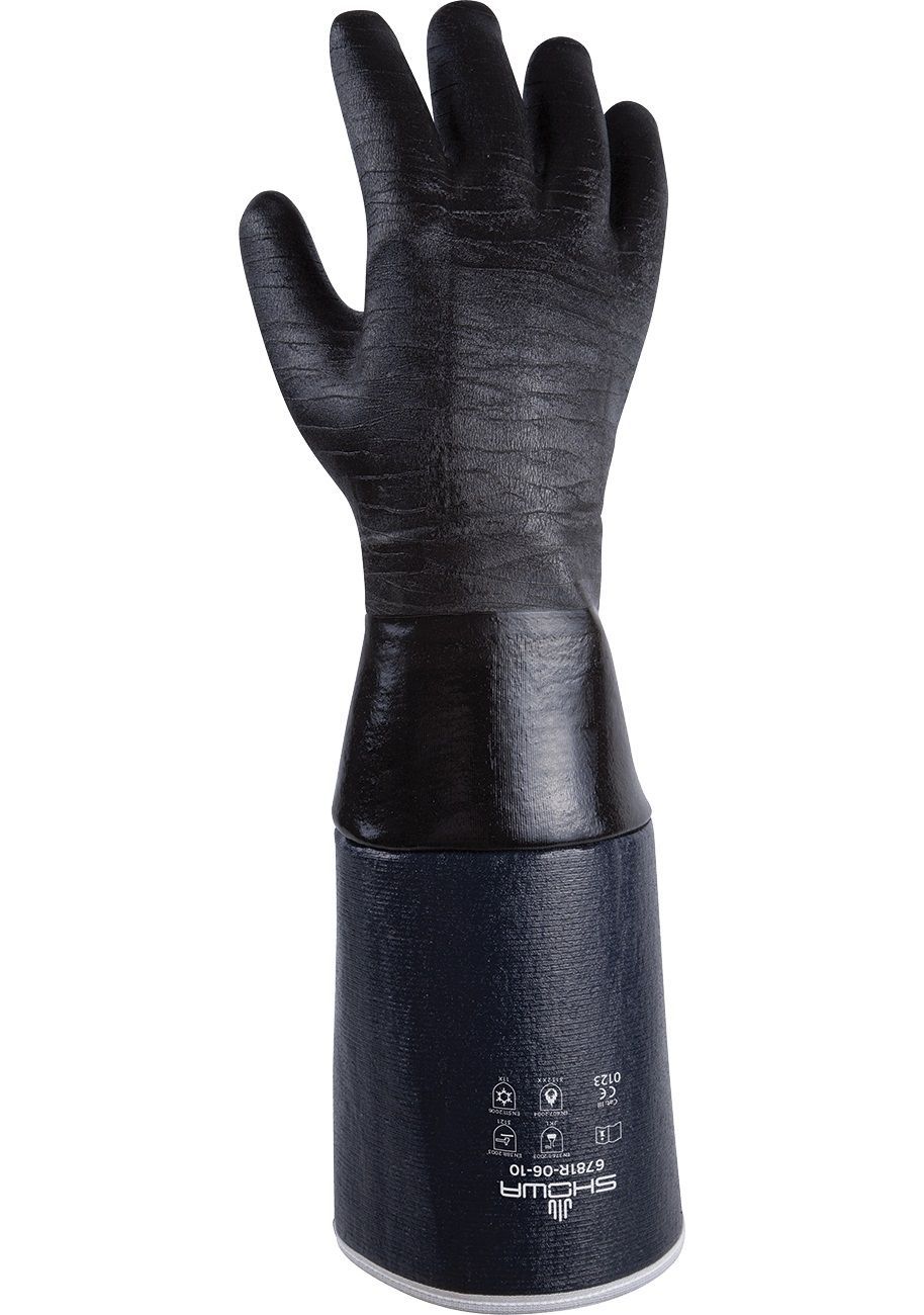 SHOWA® B6781R-06/10 Chemical-Resistant Gloves