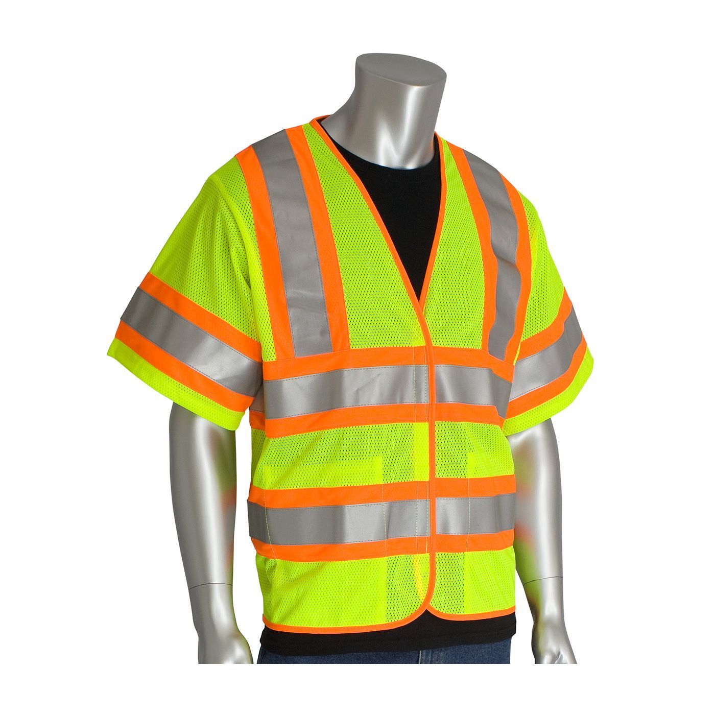 PIP Global Safety 305-HSVPFRLY/2X3X FR Class 3 Two-Tone Hi-Viz Vest