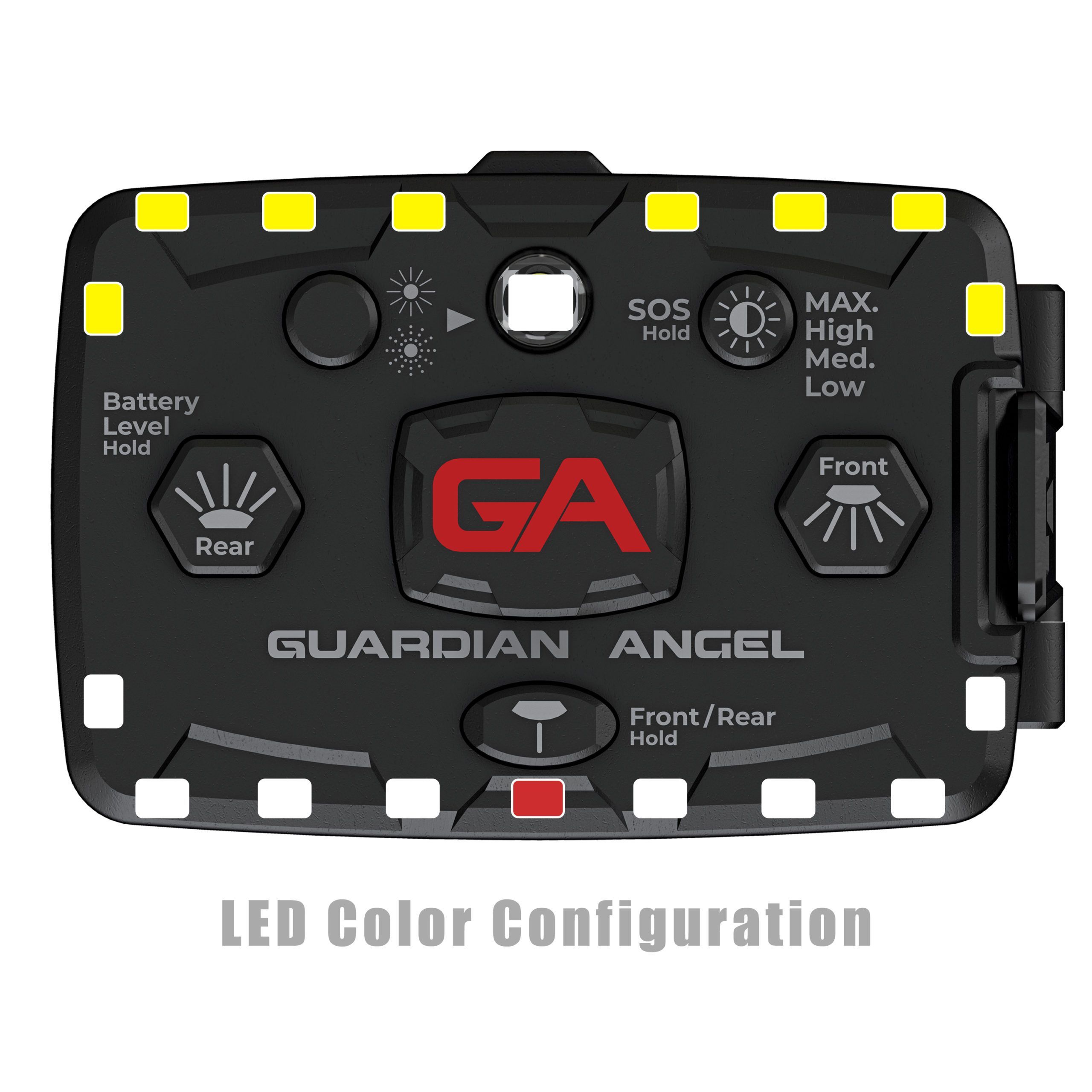 Guardian Angel™ Elite Series™ ELT-W/Y White/Yellow Wearable Safety Light