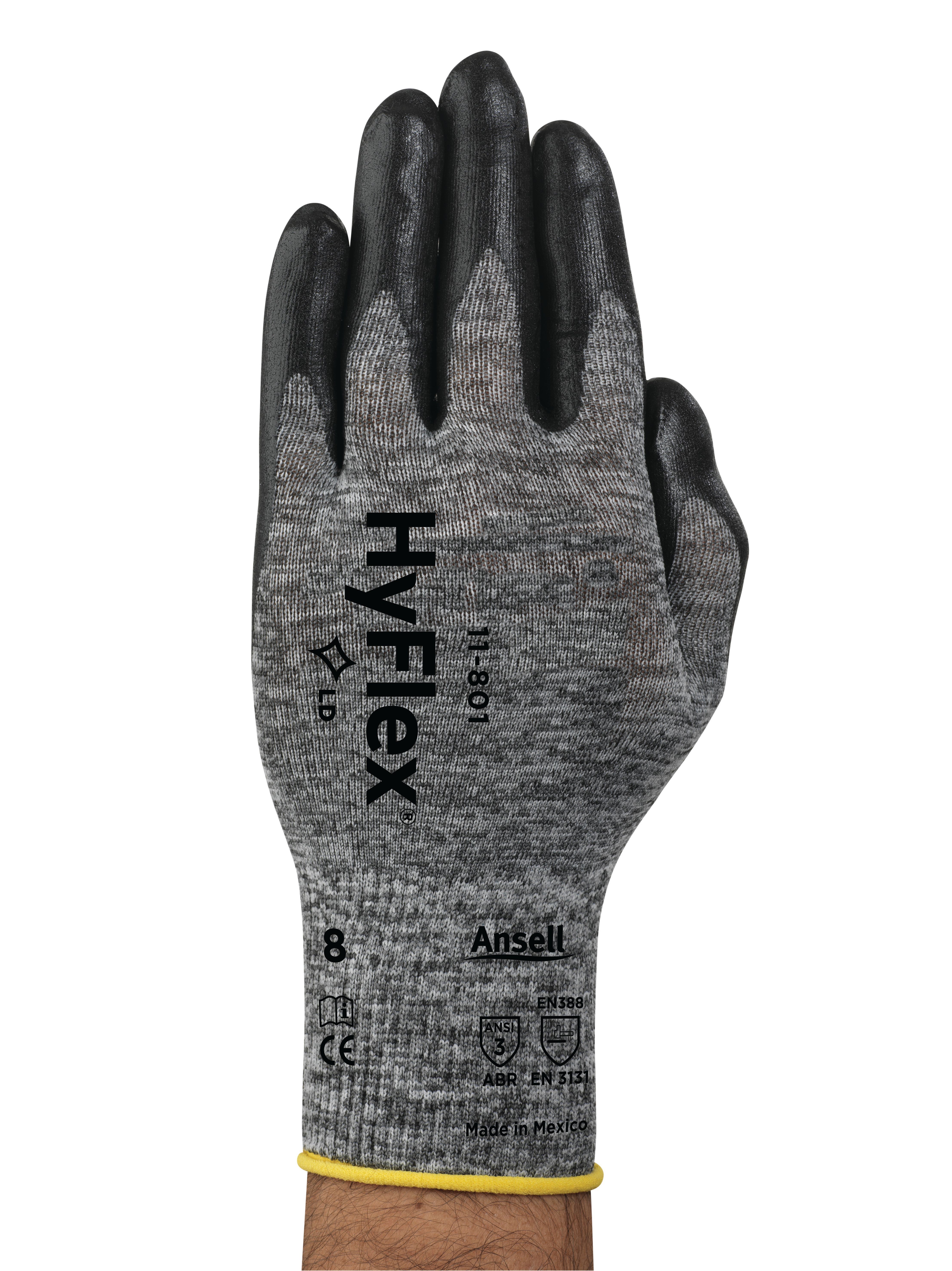 Ansell® HyFlex® 11-801/10 Light-Duty Multi-Purpose Coated Gloves