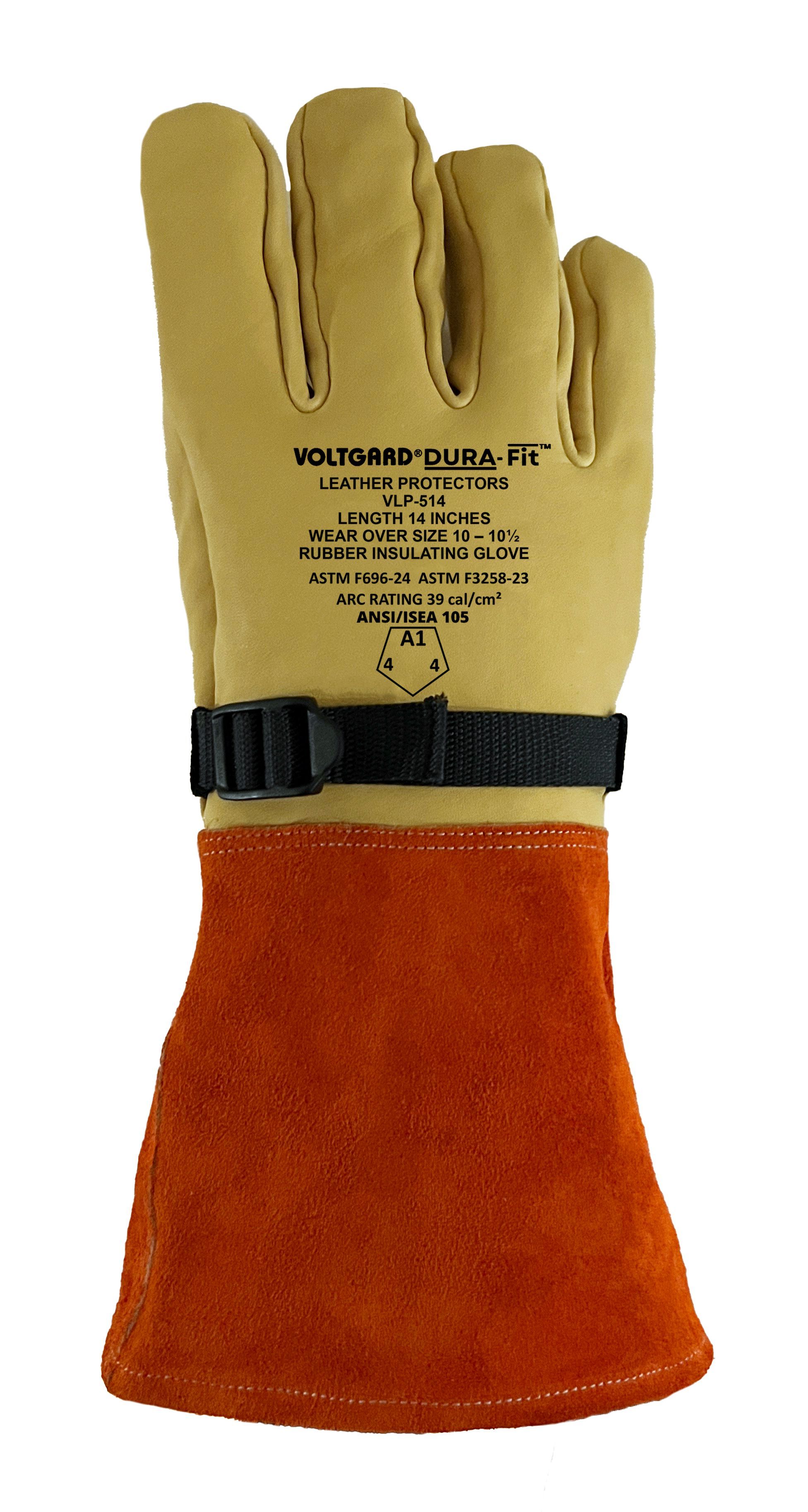Saf-T-Gard® Voltgard® VLP-514/10 Dura-Fit™ Leather Protector Gloves