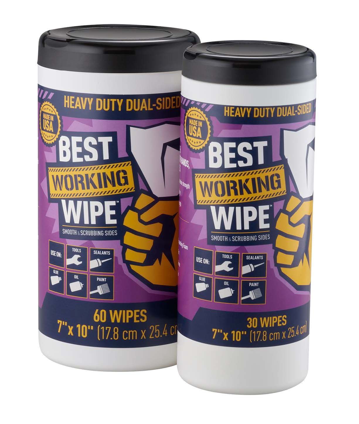 Best Working Wipe BWW-DOT60 Heavy Duty Dual-Sided Wipes