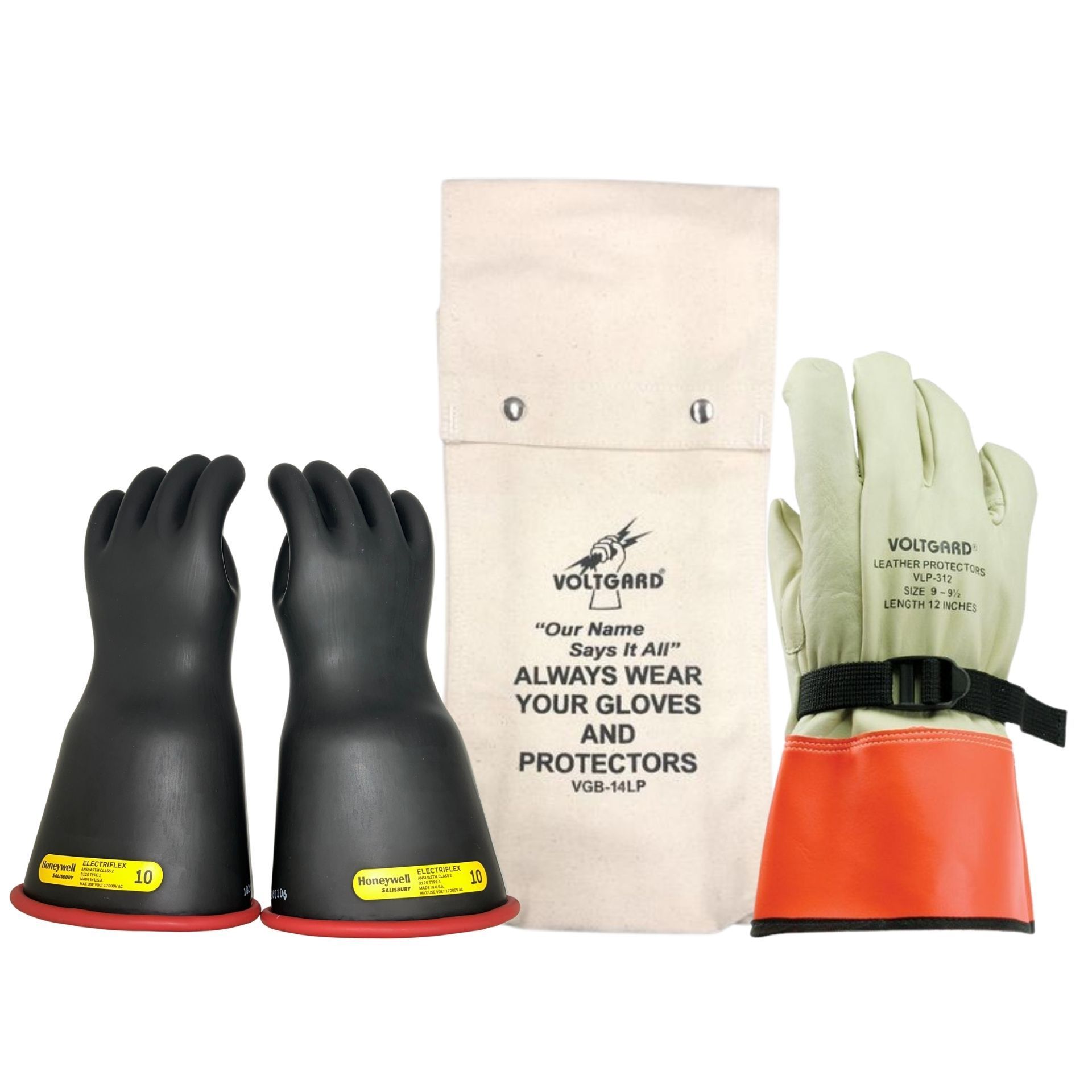 Saf-T-Gard® Voltgard® VGK-214BCRB-V-10 Salisbury Rubber Insulating Glove Kit