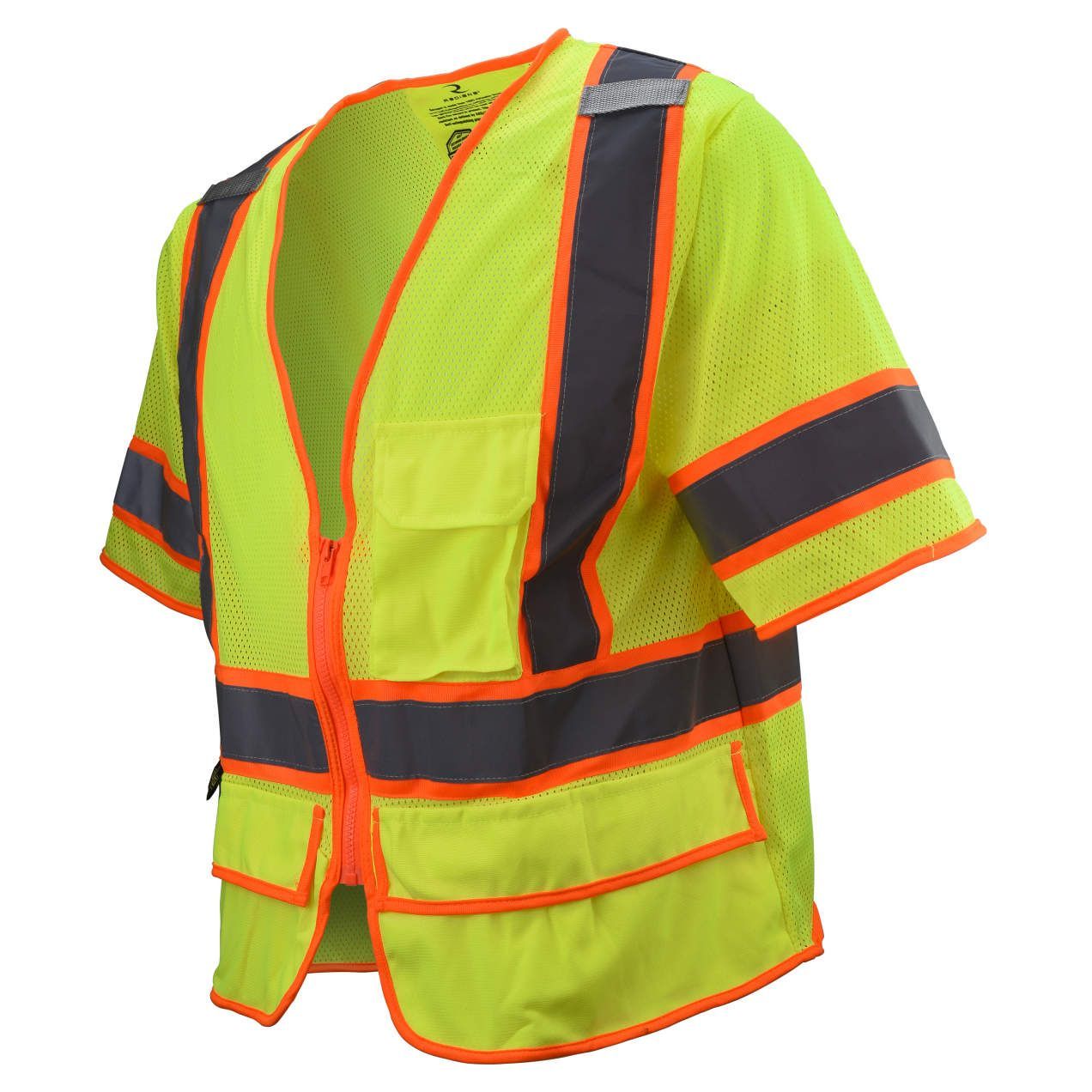 Radians Radwear® SV2725-3ZGM/2XL Type R Class 3 Self Extinguishing Multipurpose Surveyor Vest