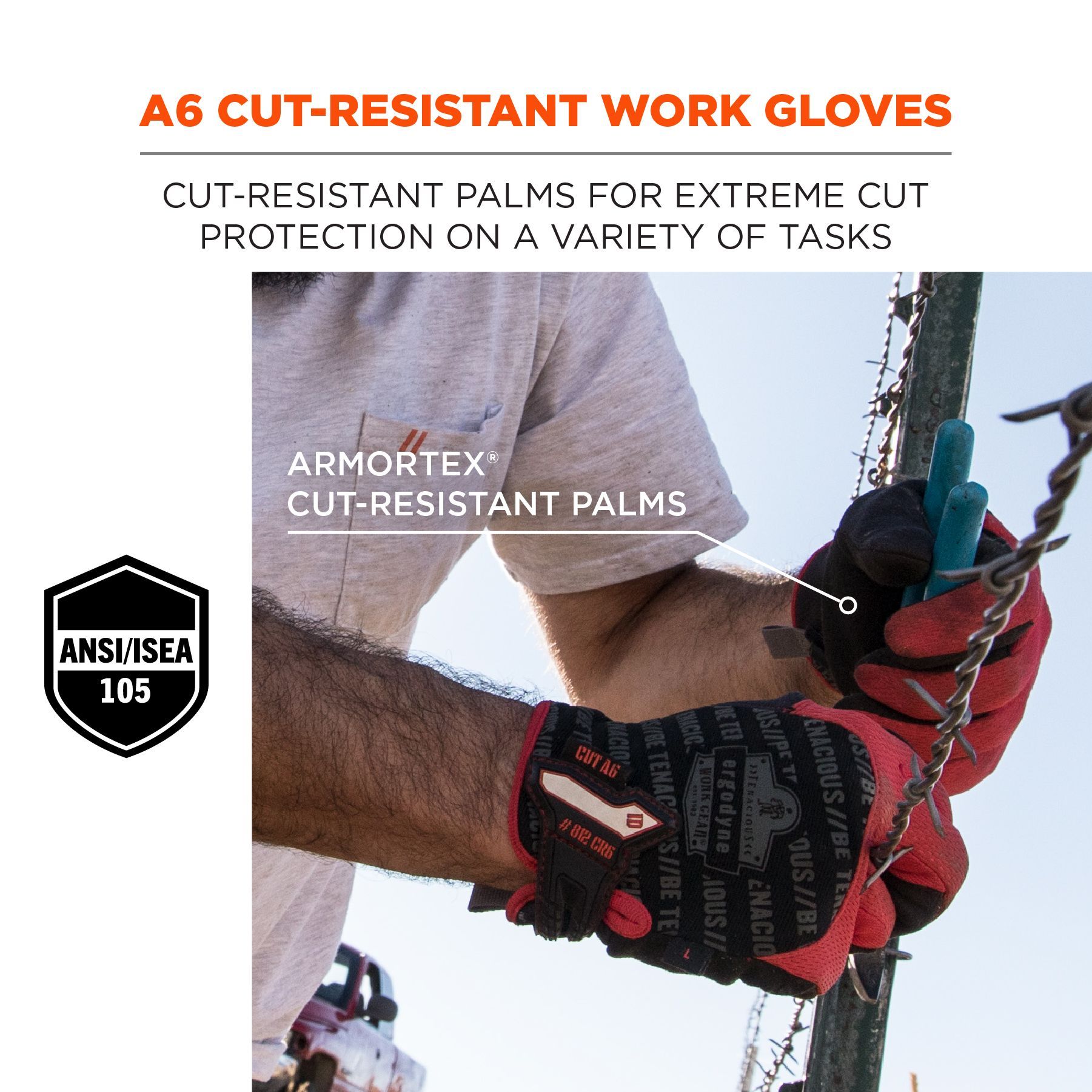 Ergodyne® ProFlex® 812CR6/2XL Utility Cut-Resistance Gloves