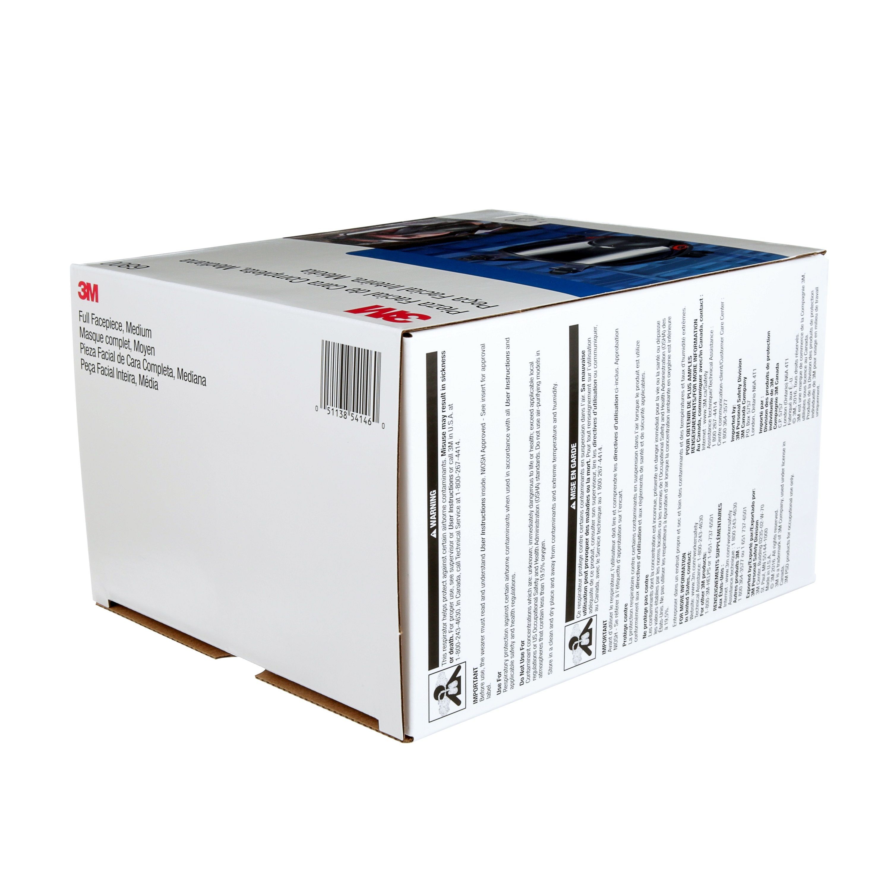 3M™ 6000F/L Full Facepiece Reusable Respirator