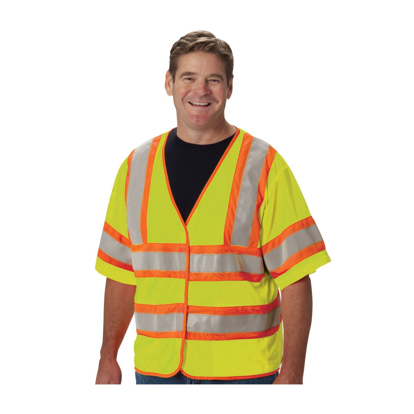 PIP Global Safety 305-HSVPFRLY/2X3X FR Class 3 Two-Tone Hi-Viz Vest