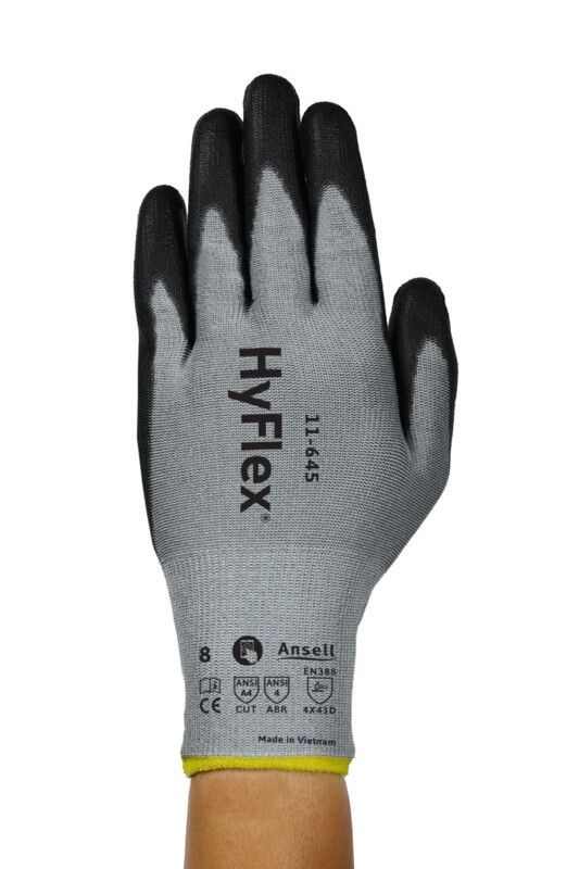 Ansell® HyFlex® 11-645/10 Coated Cut-Resistant Gloves