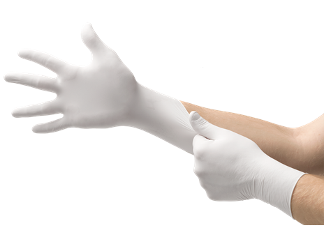 Ansell® Microflex® TQ-601/L Soft White Nitrile Disposable Gloves