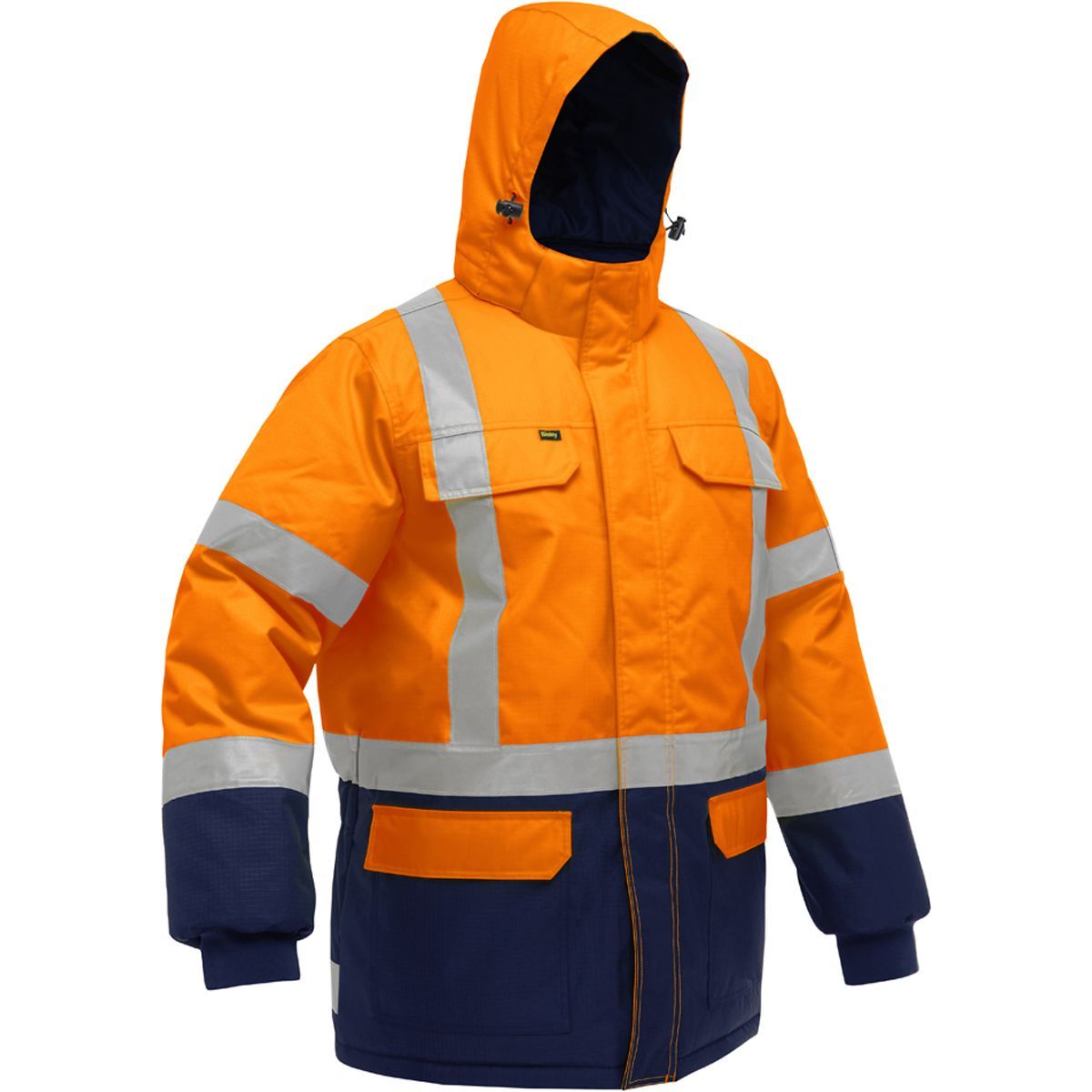 PIP Global Safety Bisley® 343M6450X-ORNV/2XL Hi-Viz Orange ANSI Type R Class 3 Extreme Cold Jacket