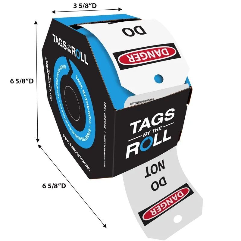 AccuformNMC™ TAR110 Tags By-The-Roll: Do Not Operate