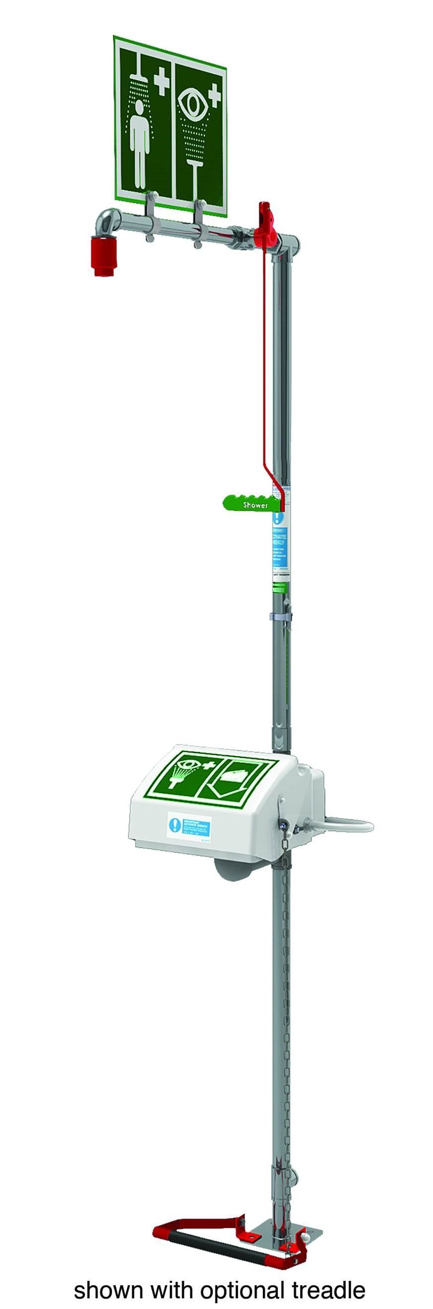 Hughes 18GS45GT Eye Facewash Combination Emergency Shower