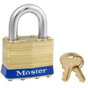 Master Lock® 2KA-B-2013 Brass Safety Padlock