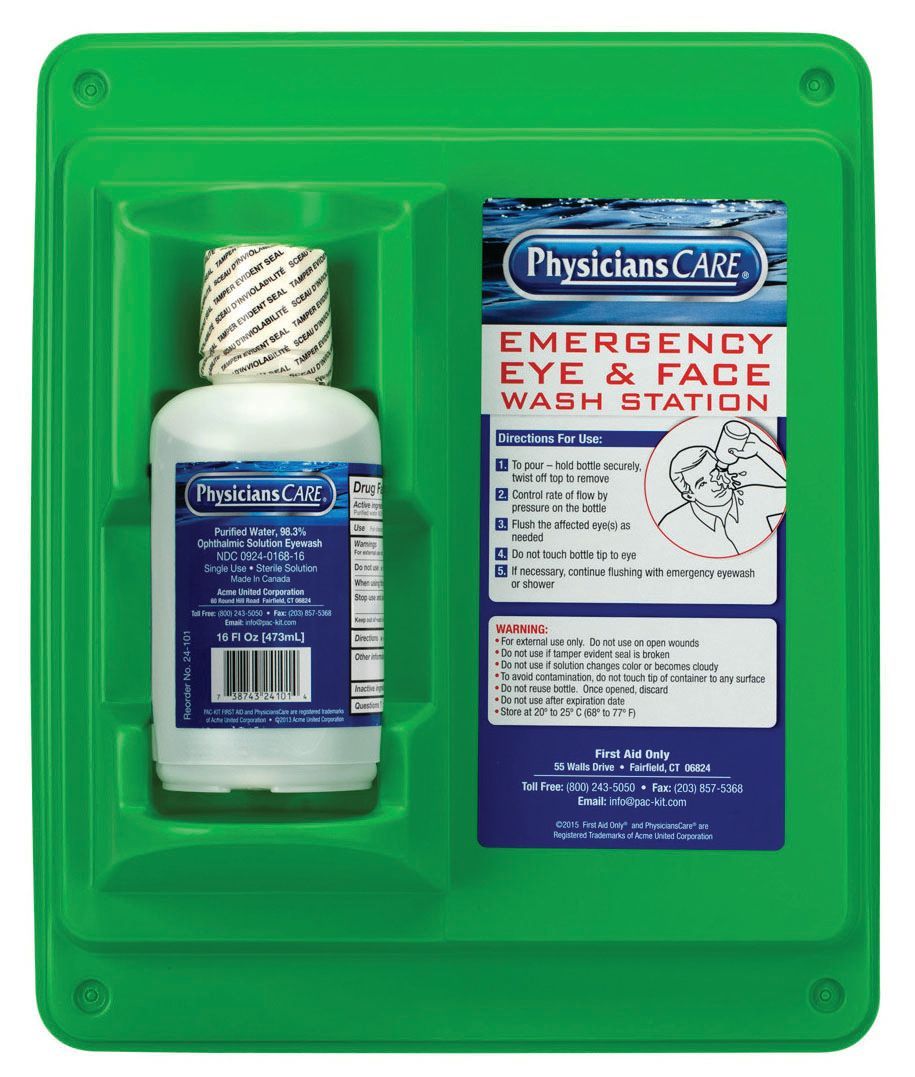PhysiciansCare® 24-000 Wall-Mountable Eyewash Station