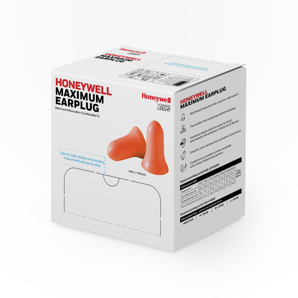 Howard Leight MAX-30 Maximum Earplugs
