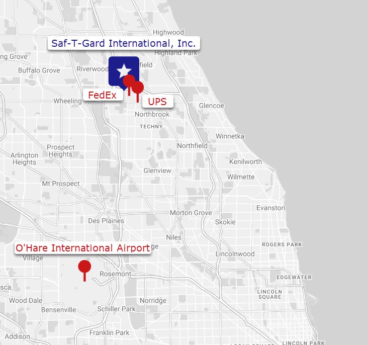Saf-T-Gard Map Saf-T-Gard Map