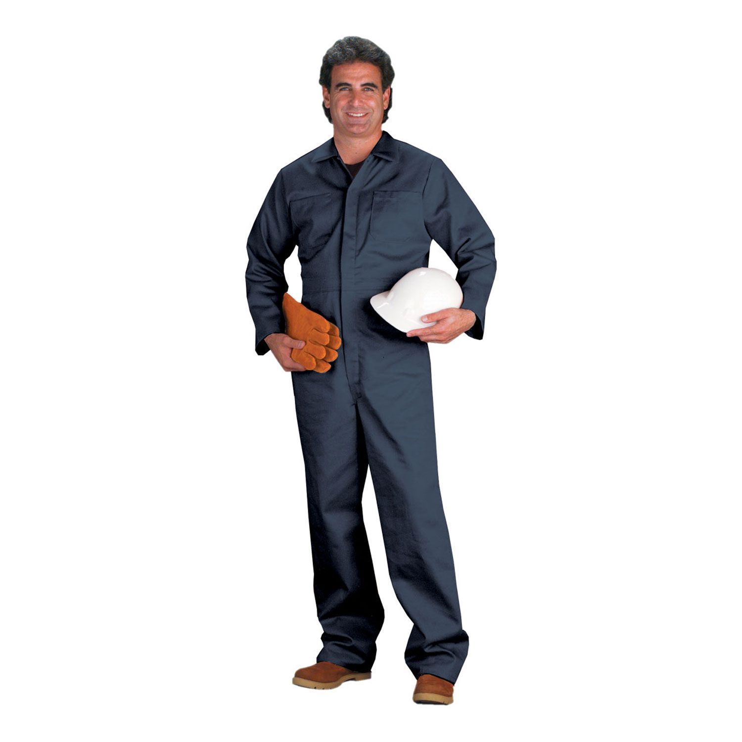 Chicago Protective Apparel 605IND-N/2XL Navy Indura® Flame-Resistant Coveralls