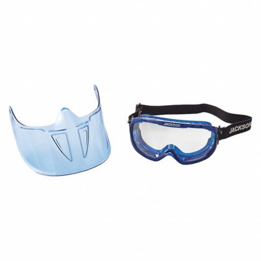 SureWerx Jackson Safety® 21000 GPL500 Safety Goggles with Detachable Faceshield