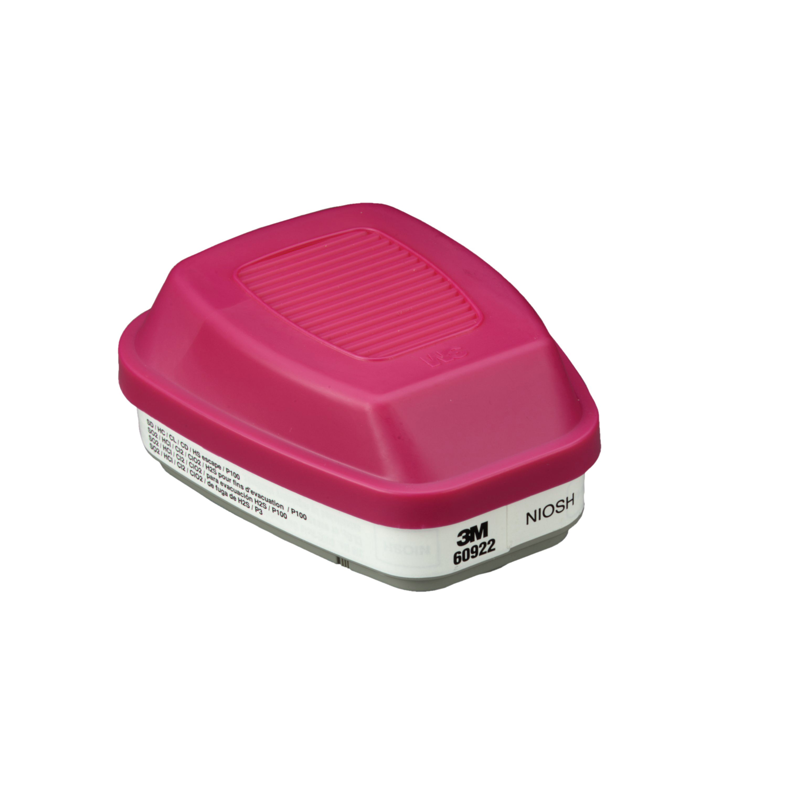 3M™ 60922 Acid Gas Cartridge/P100 Filter Combination
