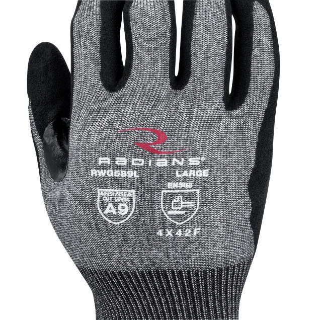 Radians RWG589/2XL Coated Cut-Resistant Gloves