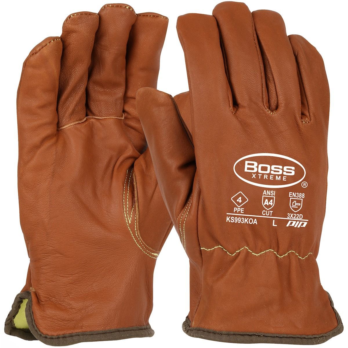 PIP Global Safety Boss® Xtreme KS993KOA/2XL Leather Driver's Gloves