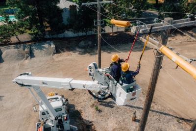 Lineworkers on the Job